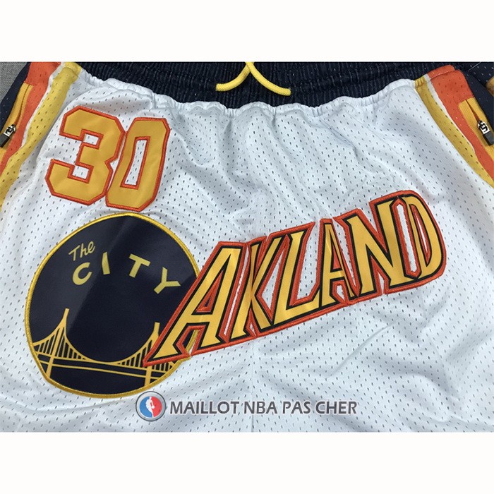 Short Golden State Warriors Stephen Curry 2022 NBA Finals Blanc